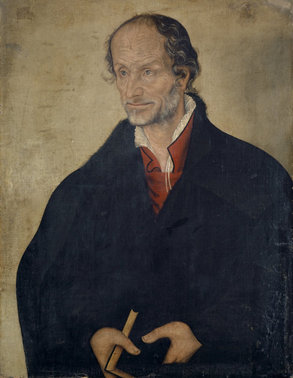 Portræt af Philipp Melanchthon, ca. 1560-80 af Lucas the Younger Cranach