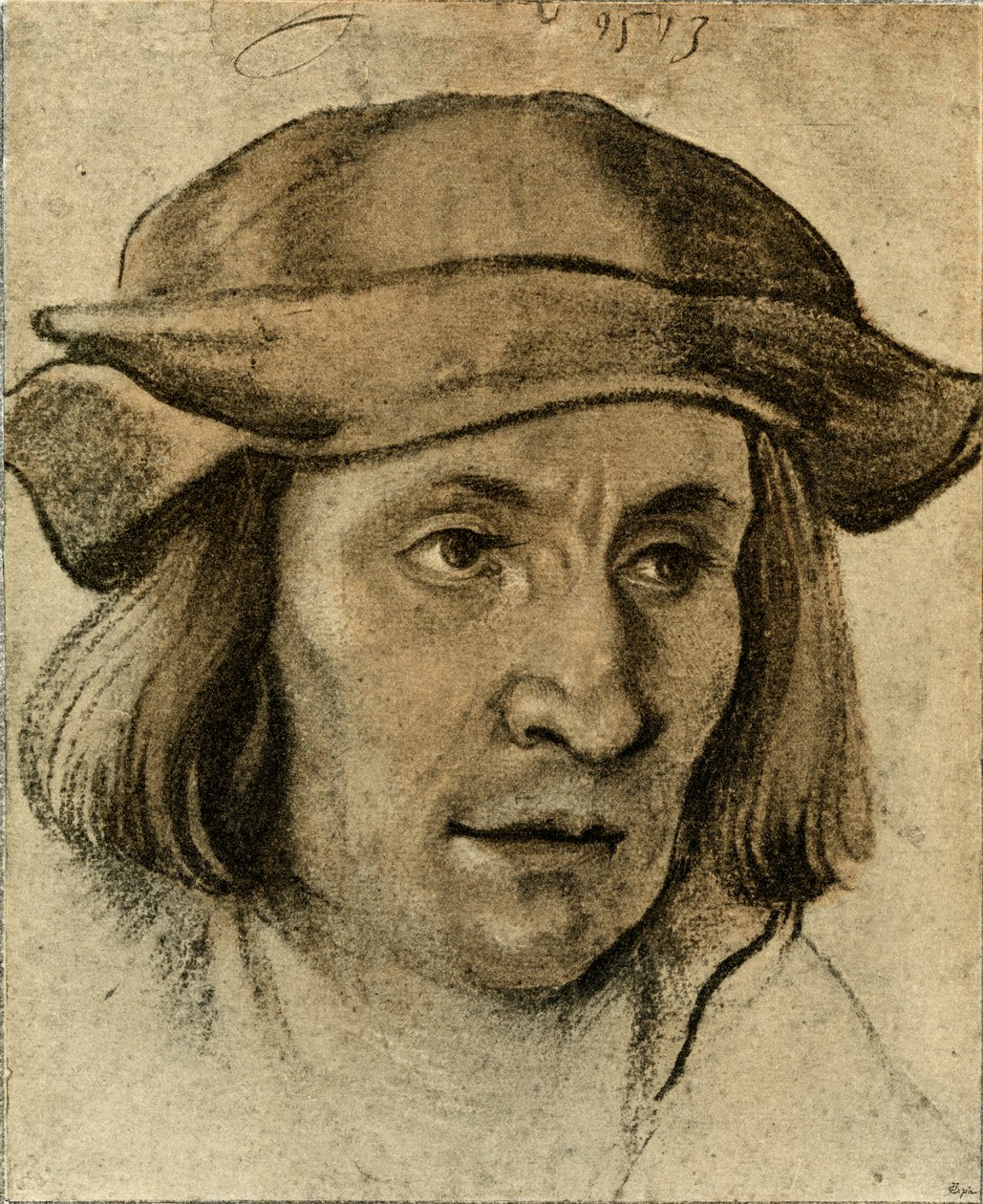 Portræt af en mand af Lucas Cranach the Elder