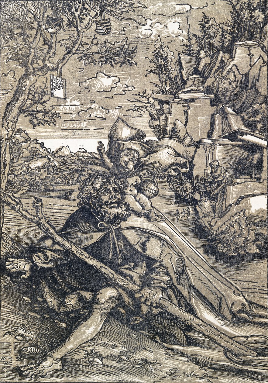 Sankt Christopher, 1506-9 af Lucas Cranach