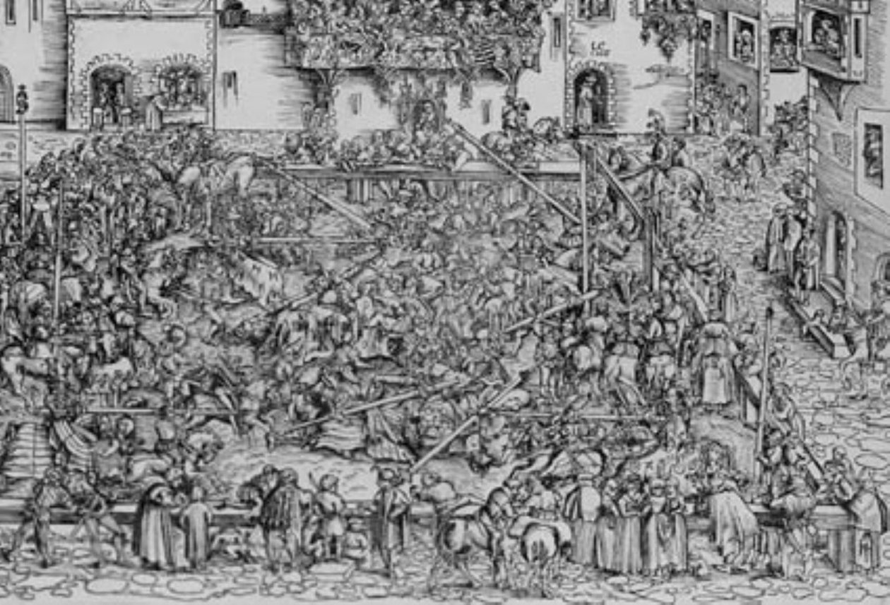 Turnering - 1 af Lucas Cranach d.Æ.