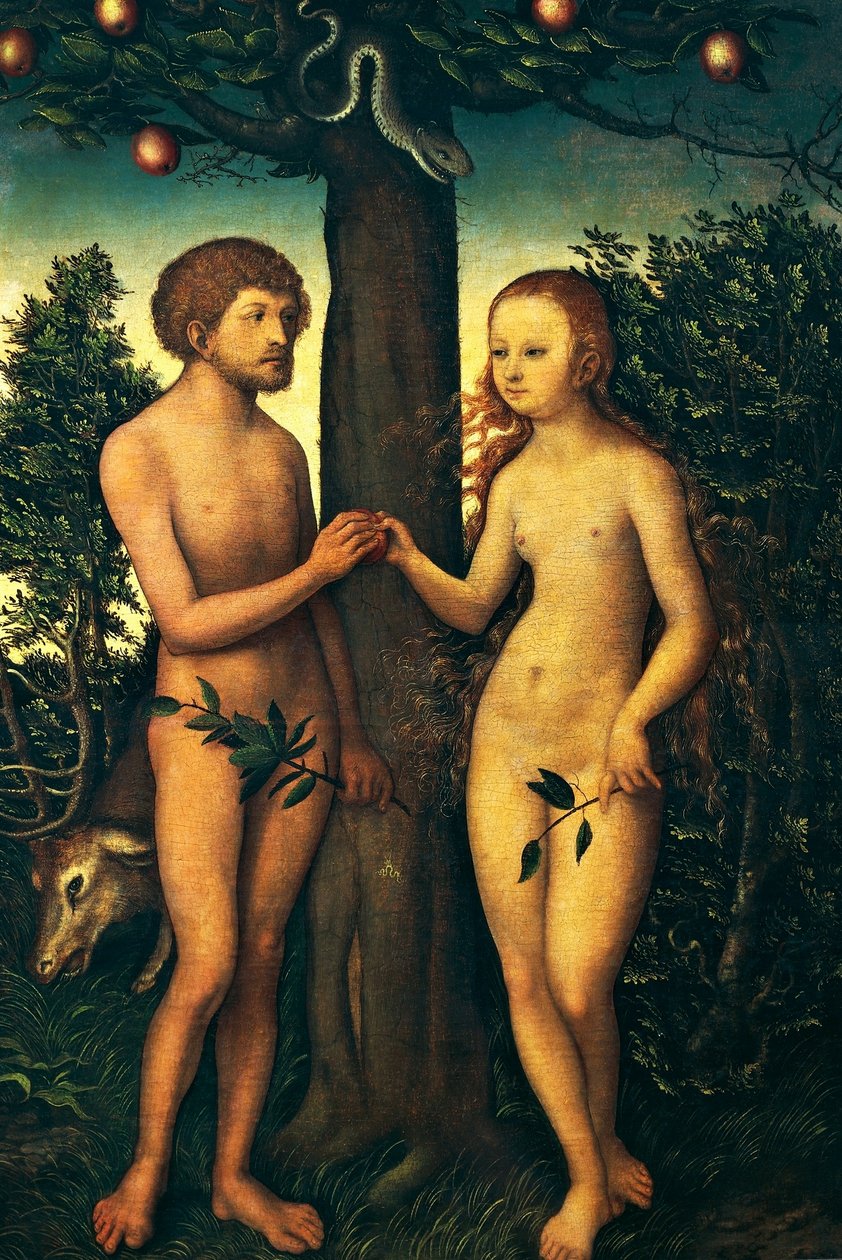 Adam og Eva af Lucas Cranach the Elder