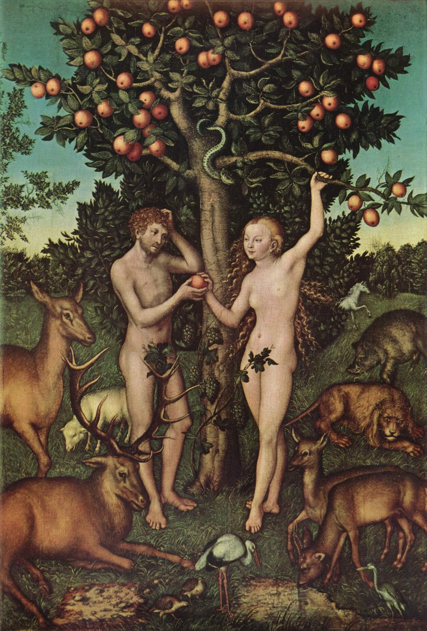 Adam og Eva af Lucas Cranach the Elder