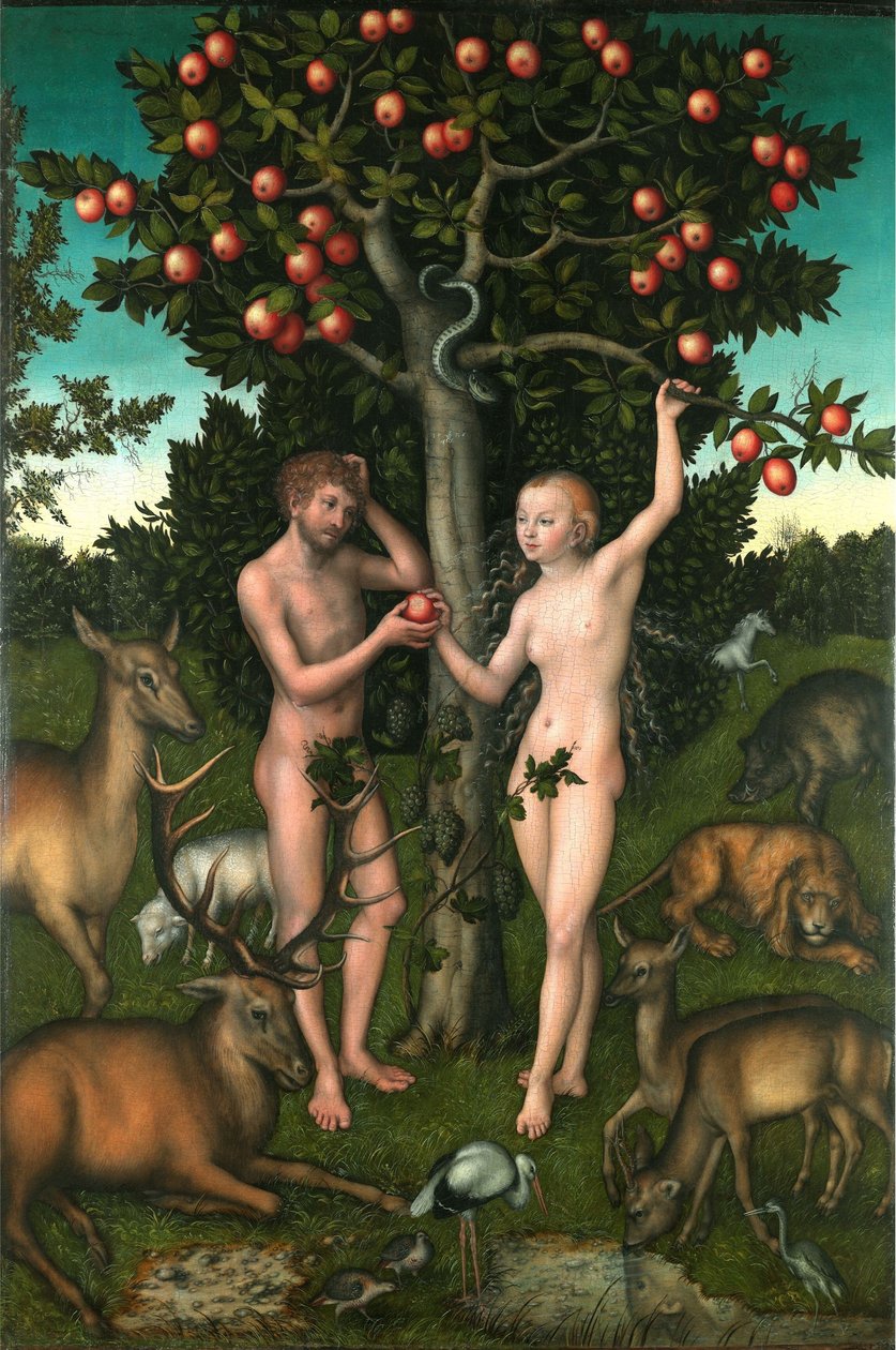 Adam og Eva af Lucas Cranach the Elder