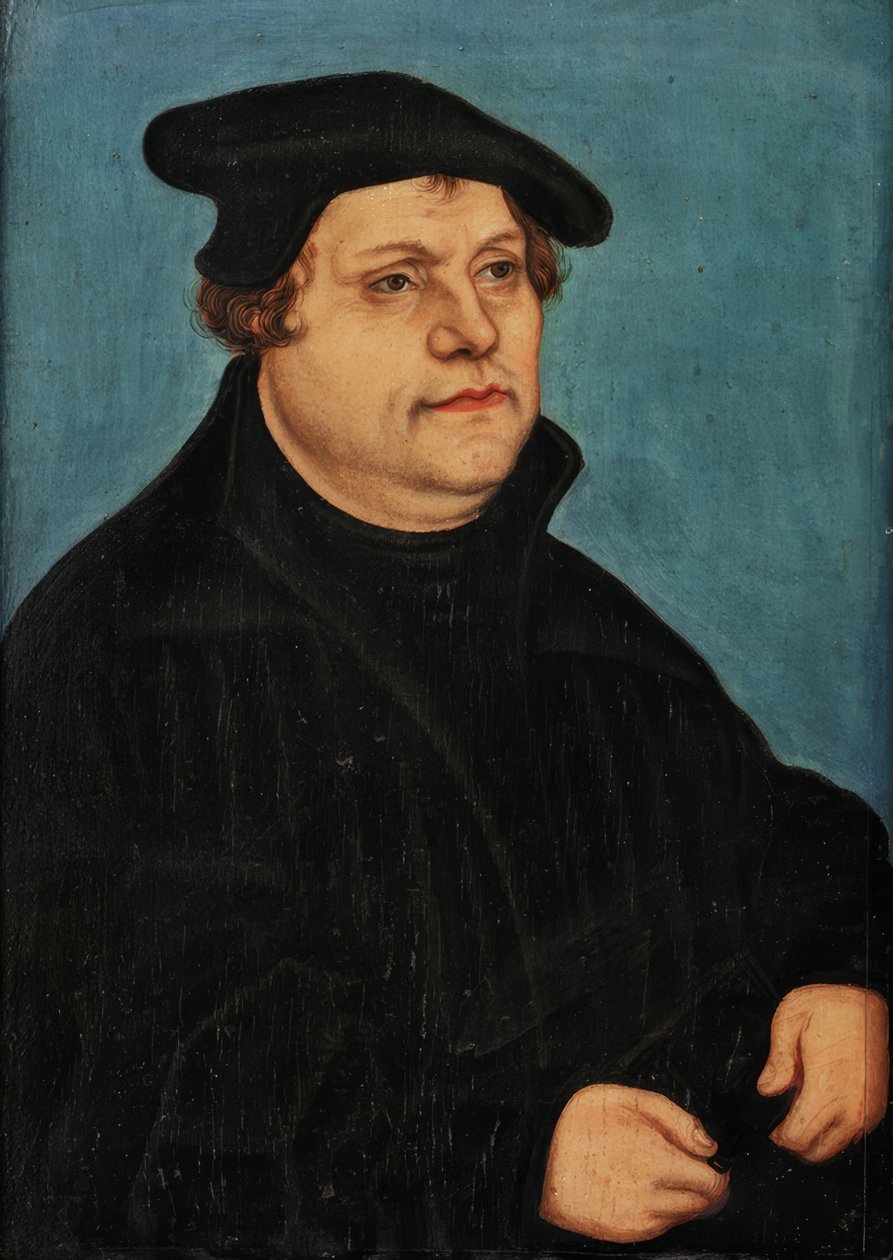 Portræt af Martin Luther af Lucas Cranach the Elder