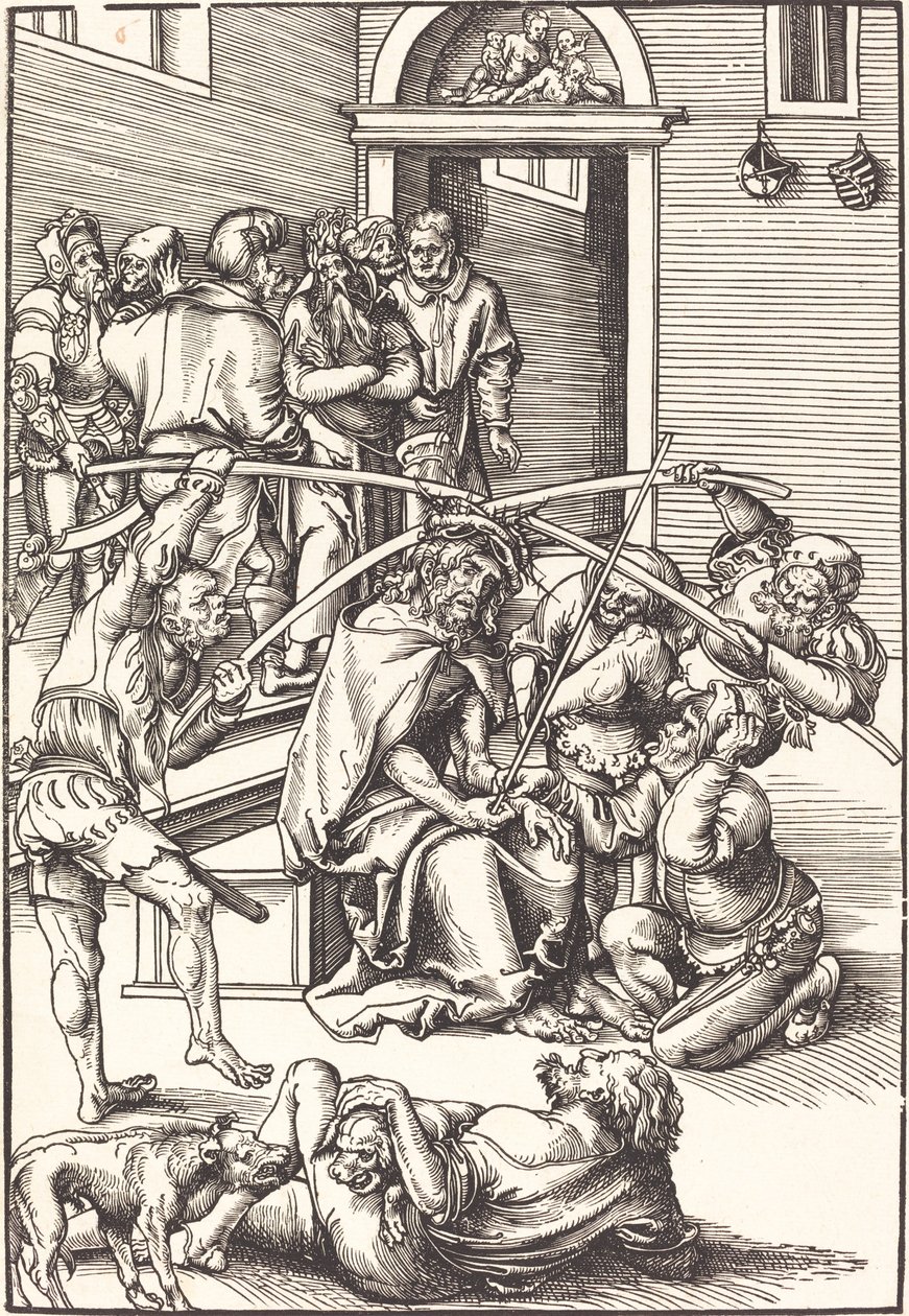 Kristus kronet med torne af Lucas Cranach the Elder