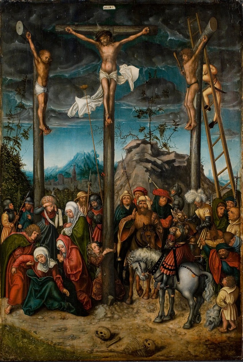 Danish: Korsfæstelsen The Crucifixion af Lucas Cranach the Elder