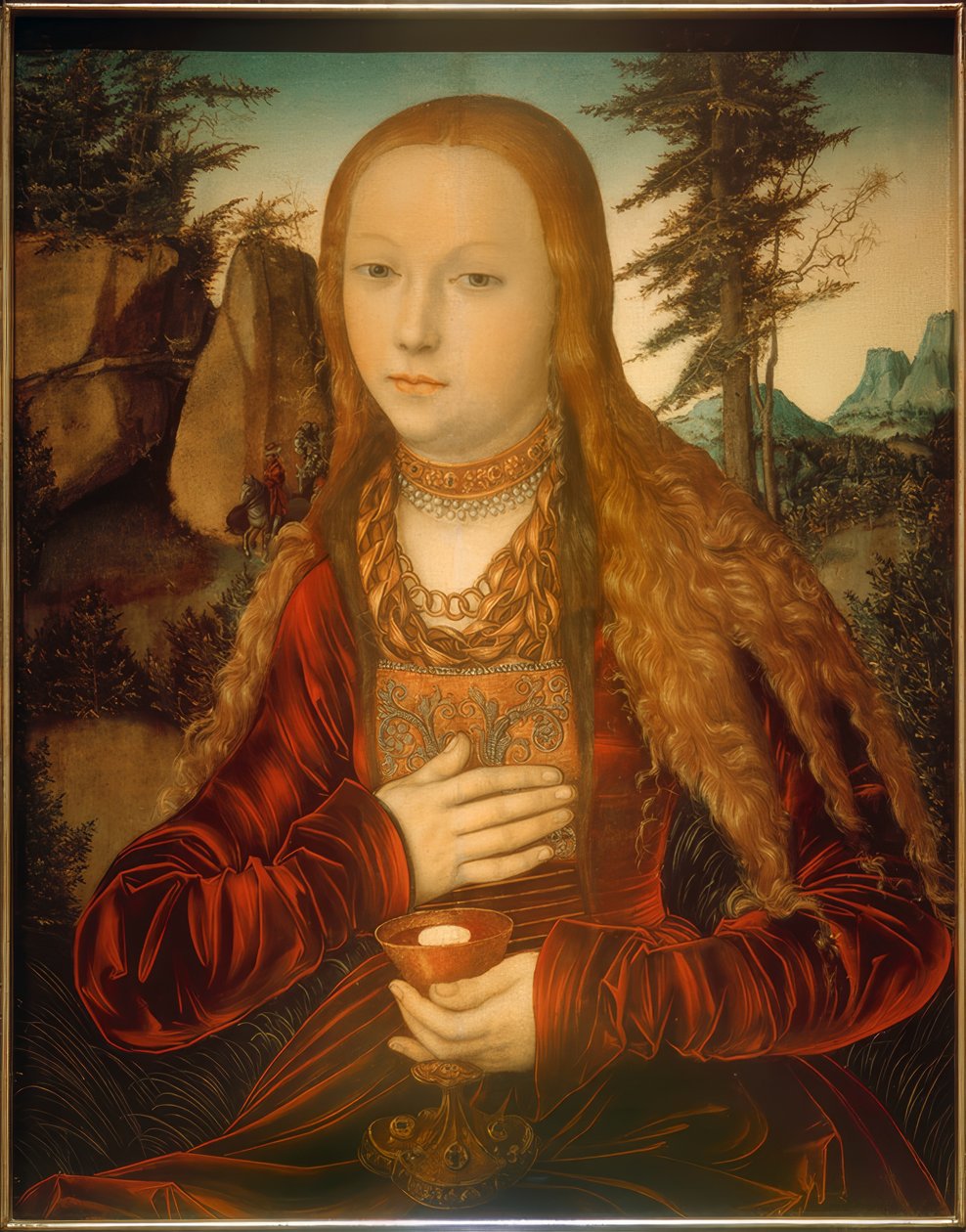 Sankt Barbara af Lucas Cranach the Elder