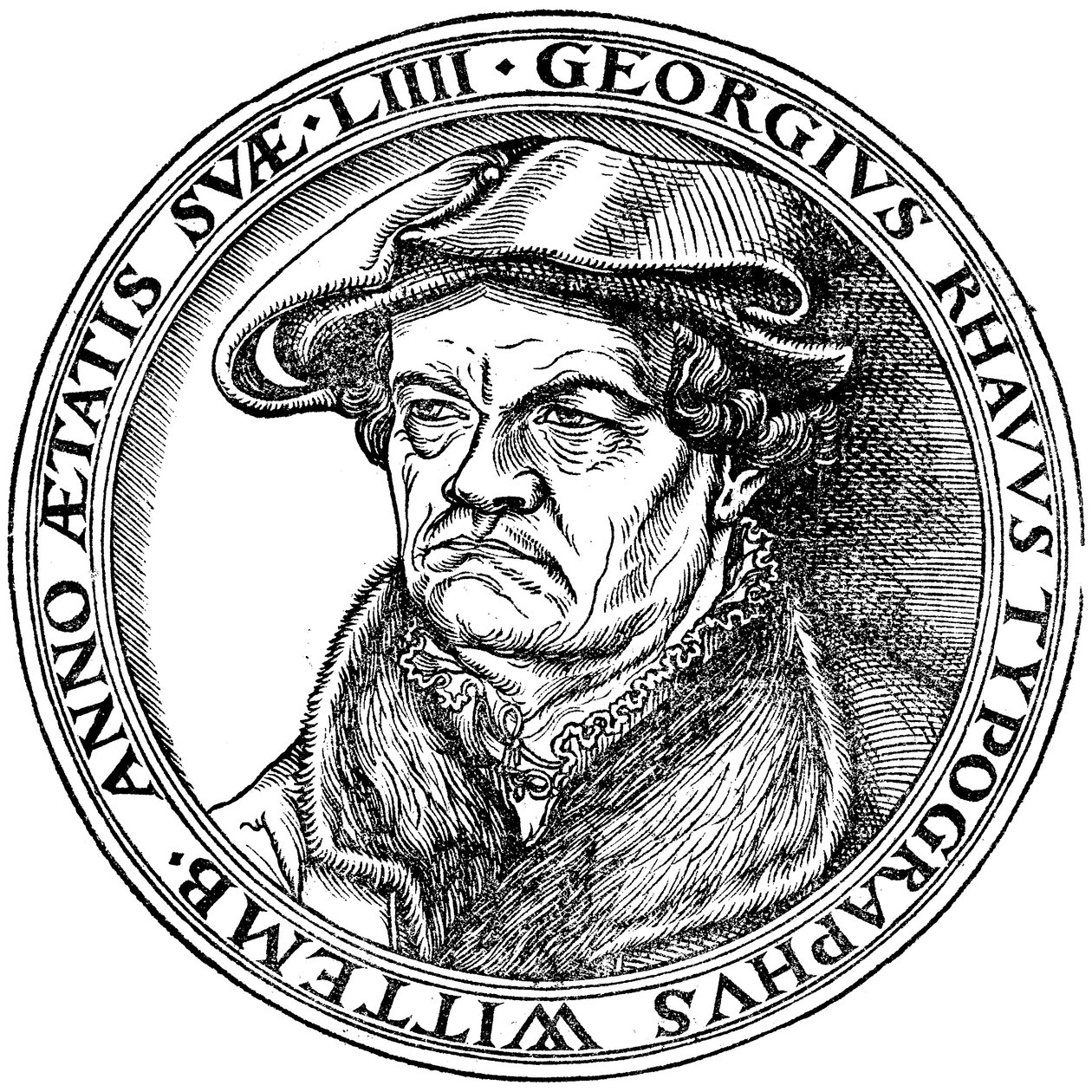Georg Rhau (1488-1548) af Lucas Cranach the Elder