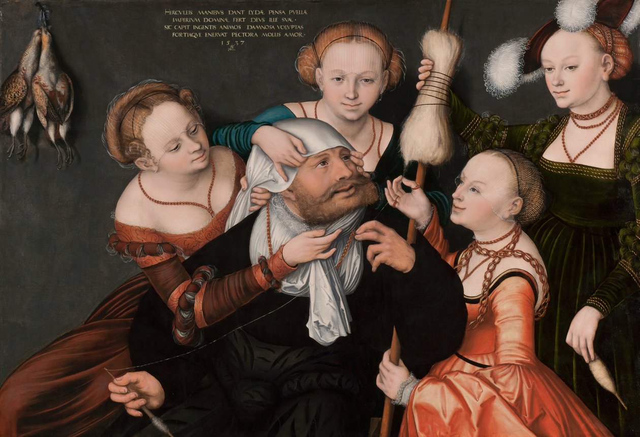 Hercules og Omphale, 1537 af Lucas Cranach the Elder