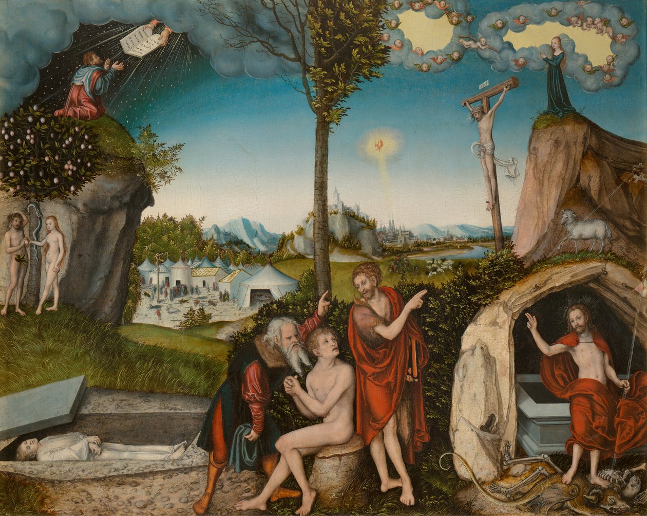 Lov og nåde af Lucas Cranach the Elder