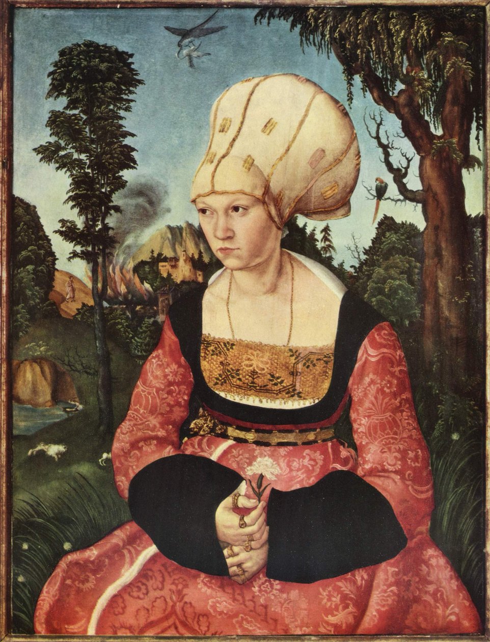 Portræt af Anna Cuspinian af Lucas Cranach the Elder