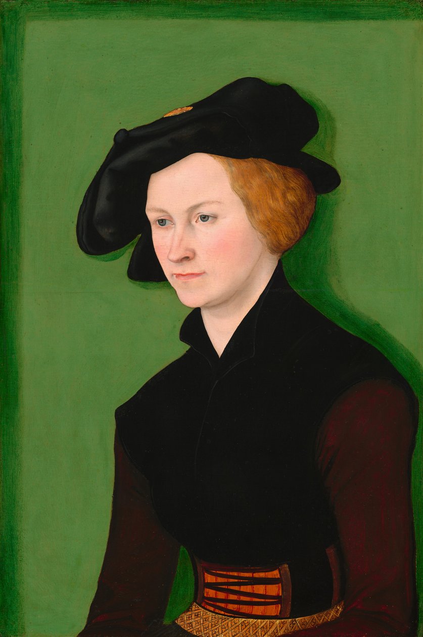 Portræt af en kvinde af Lucas Cranach the Elder
