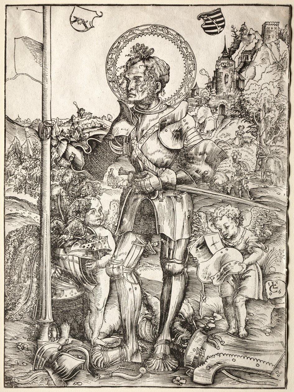 Saint George Standing, 1506. af Lucas Cranach the Elder