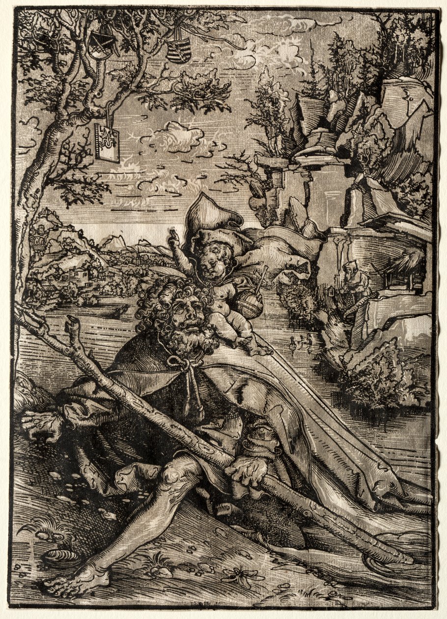 St. Christopher, ca. 1509. af Lucas Cranach the Elder