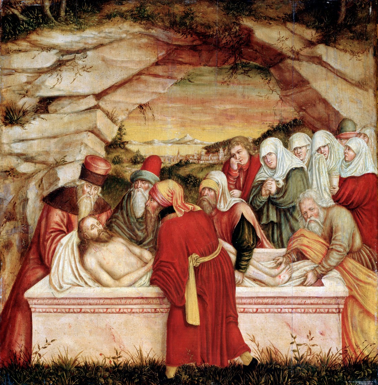 Begravelsen«. af Lucas Cranach the Elder