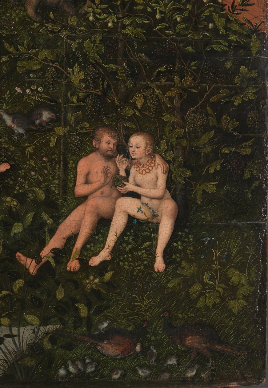 Guldalderens detalje af Lucas Cranach the Elder