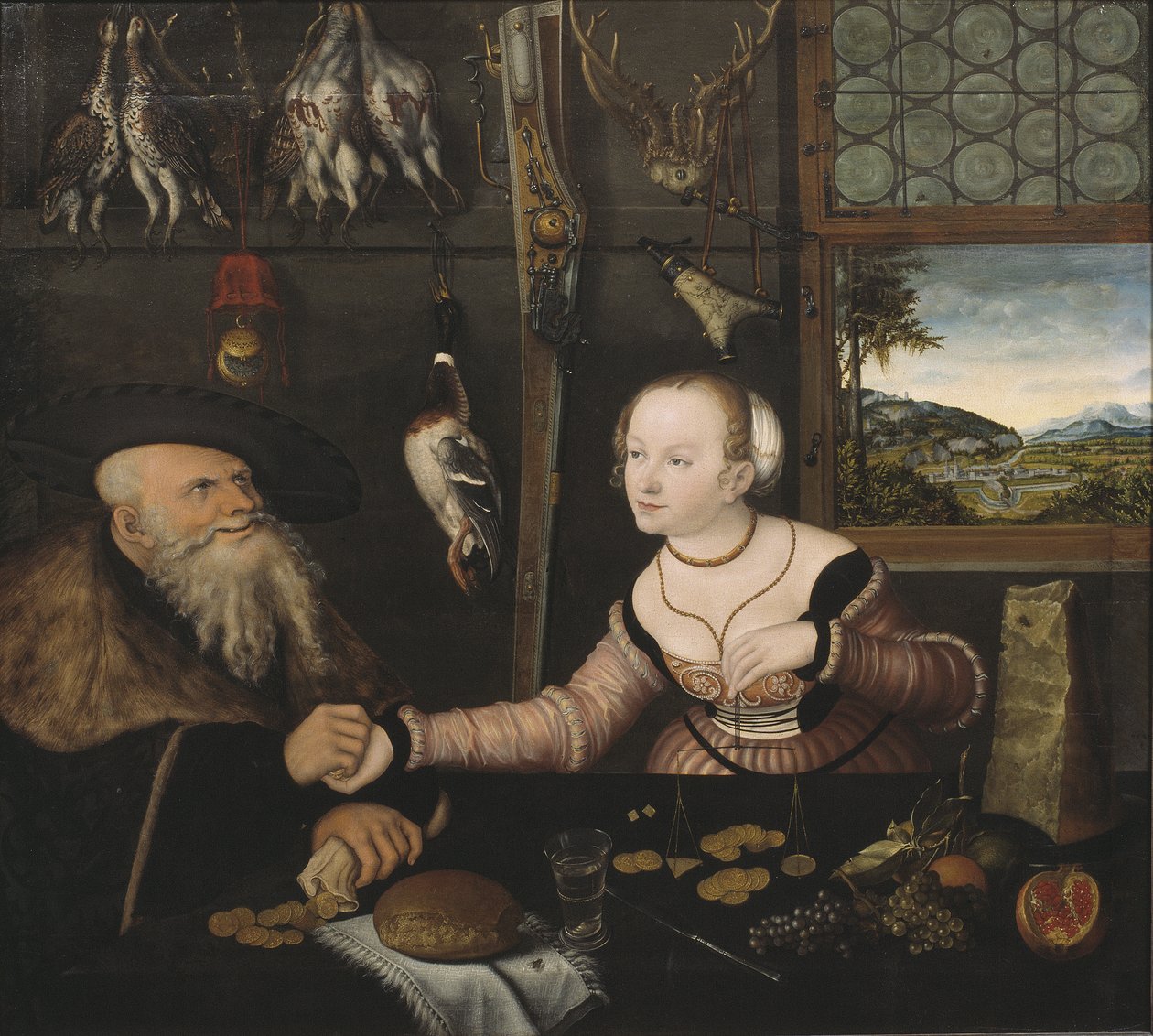 Det dårligt matchede par, 1532 af Lucas Cranach the Elder