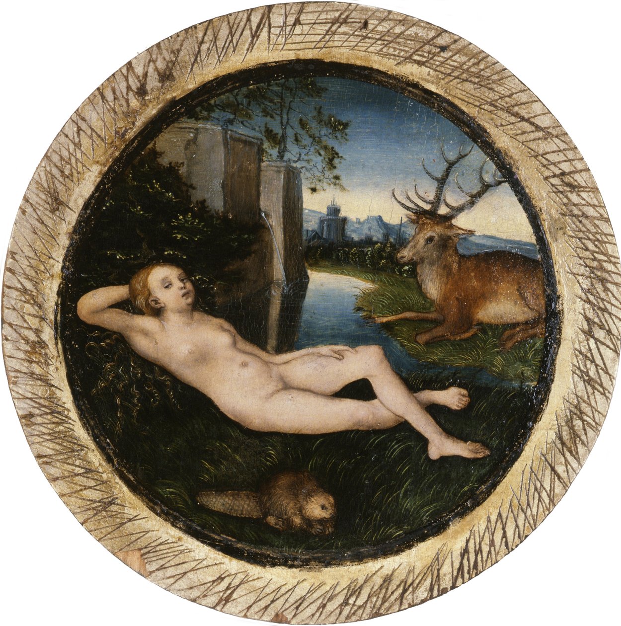Forårets nymfe af Lucas Cranach the Elder