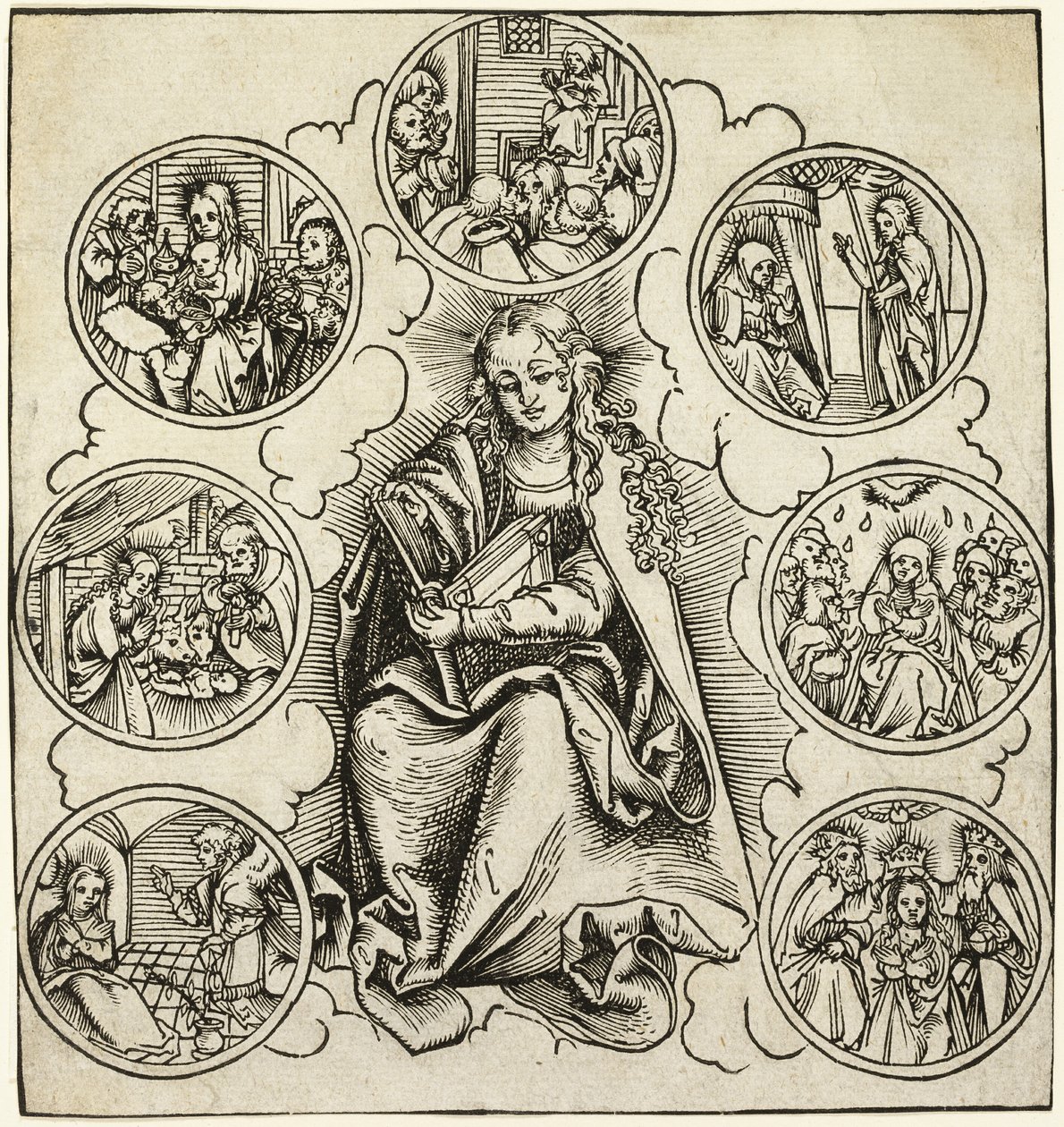Marias syv glæder af Lucas Cranach the Elder