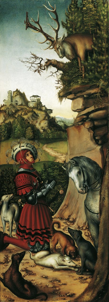 Den hellige Eustaces vision af Lucas Cranach the Elder