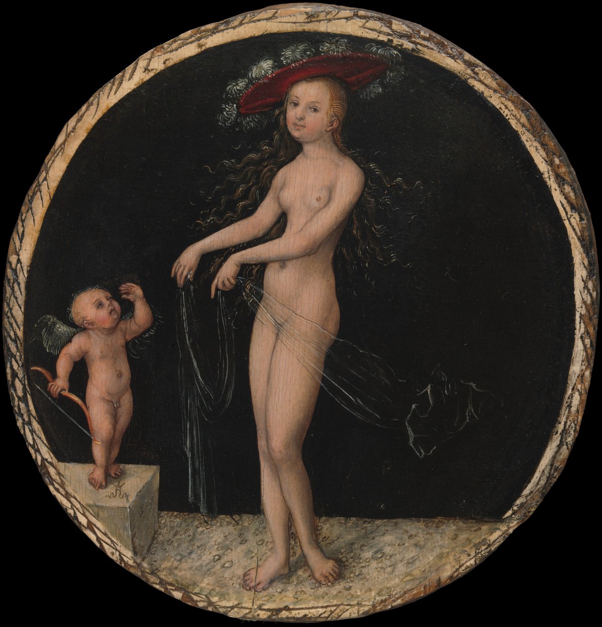 Venus og Amor, ca. 1525-27. af Lucas Cranach the Elder