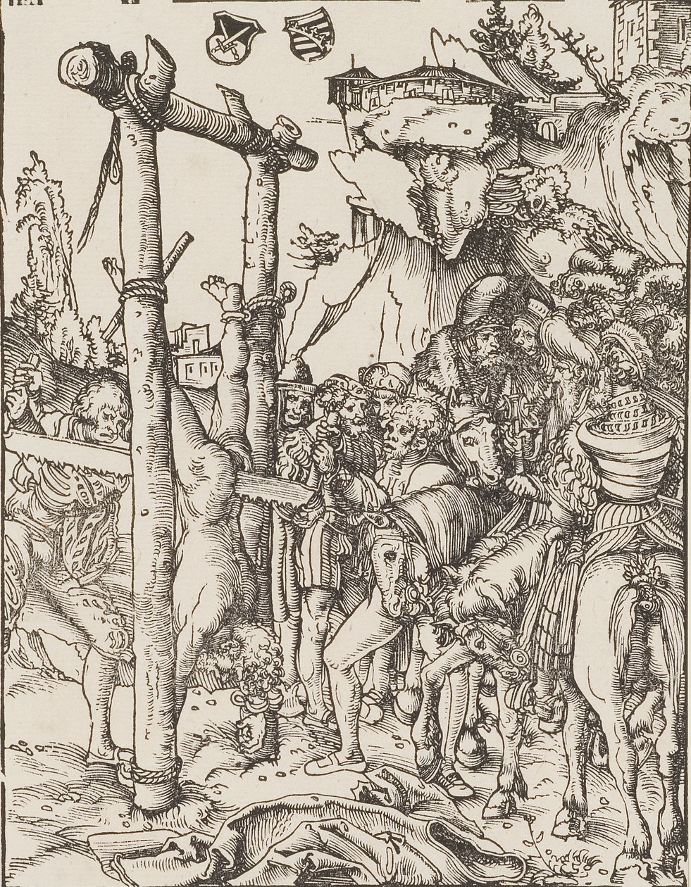 Opskæring af St Simon Zelotes af Lucas Cranach the Elder