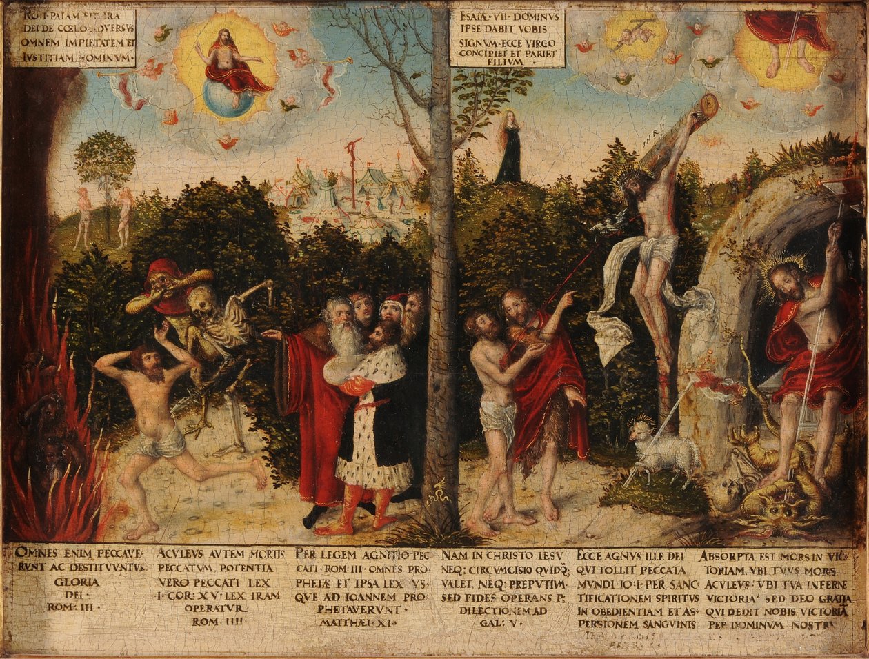 Lov og Nåde af Lucas Cranach the Younger