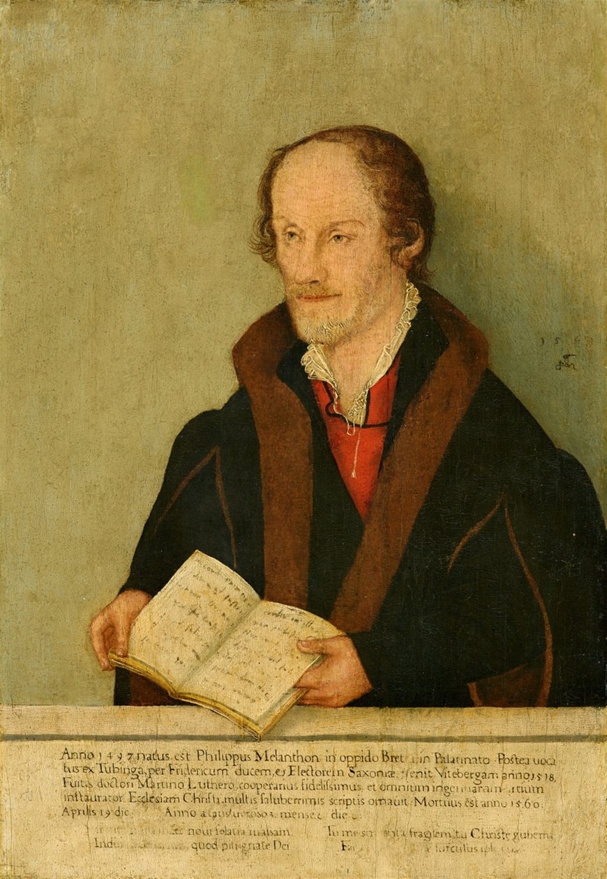 Portræt af Philipp Melanchthon af Lucas Cranach the Younger