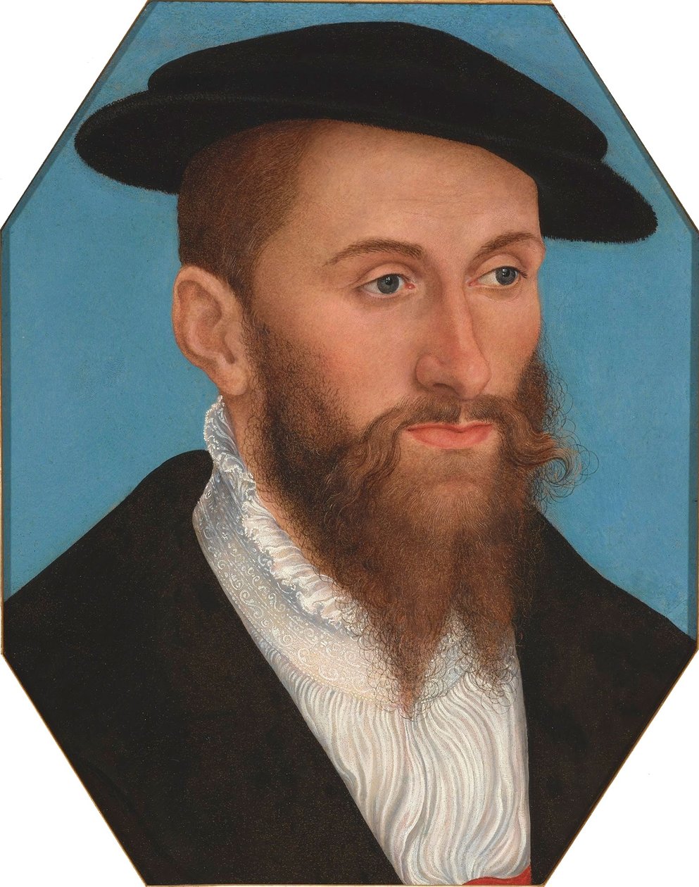 Portræt af en mand af Lucas Cranach the Younger