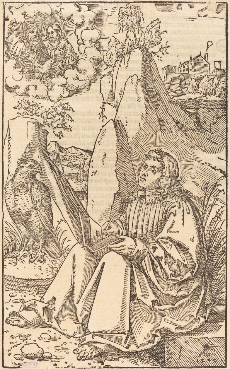 Sankt Johannes i et landskab af Lucas Cranach the Younger