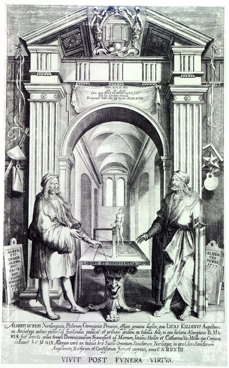 Hyldest til Durer, c.1628 af Lucas Kilian