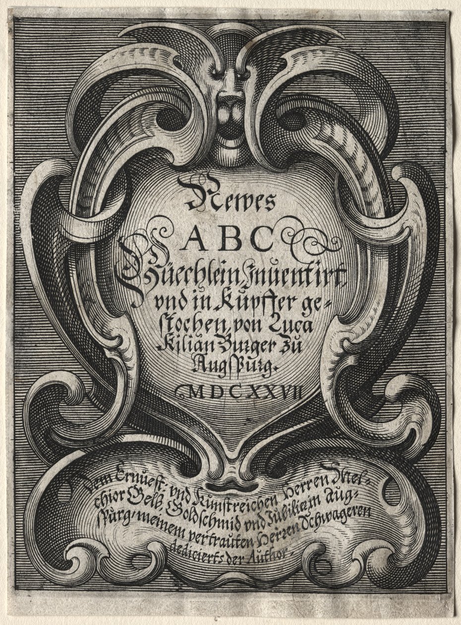 Ny ABC-hæfte, 1627. af Lucas Kilian