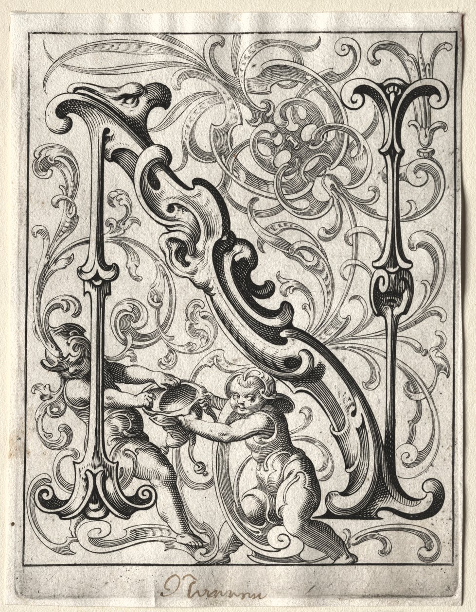 Nyt ABC-hæfte: N, 1627. af Lucas Kilian