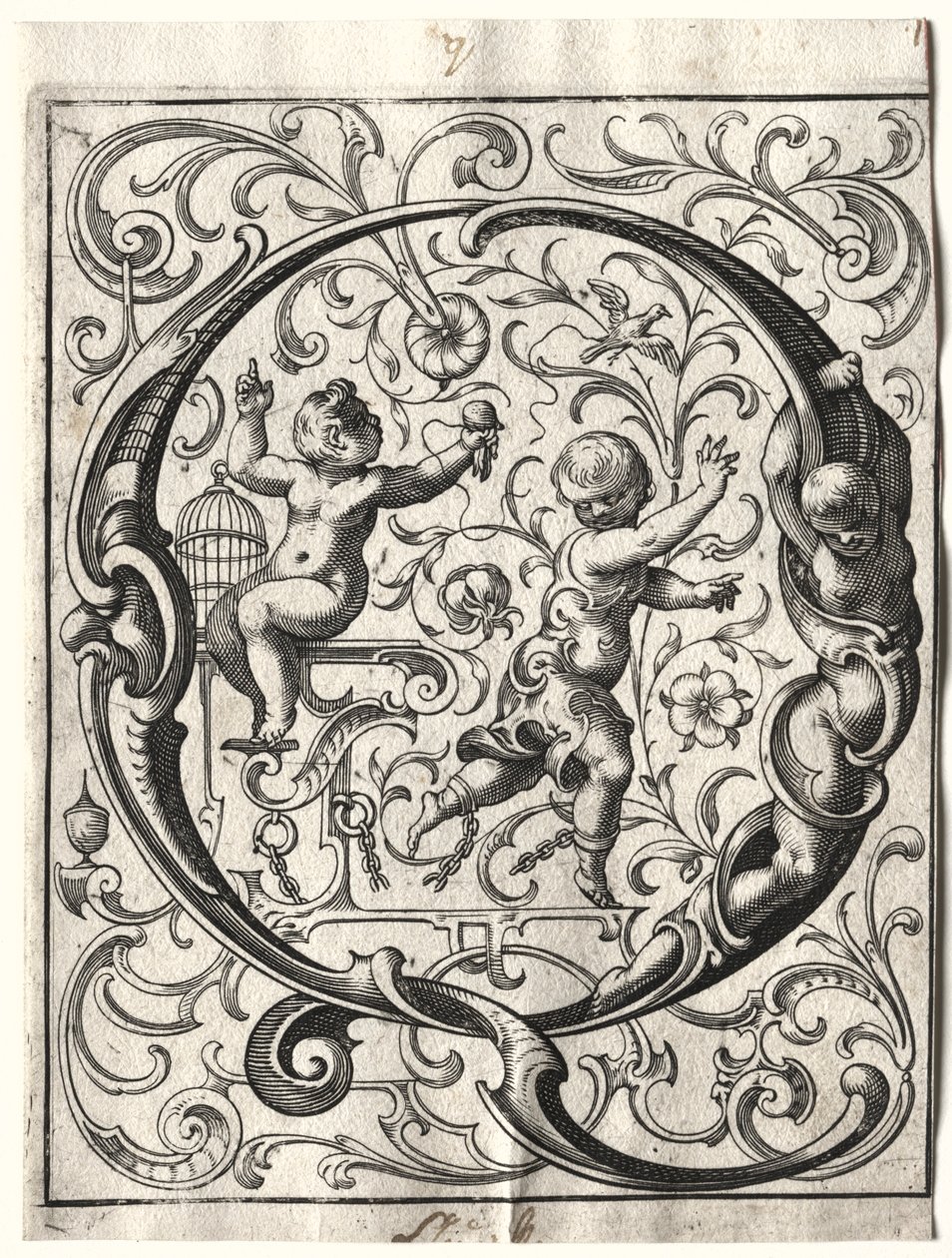 Ny ABC-hæfte: Q, 1627. af Lucas Kilian
