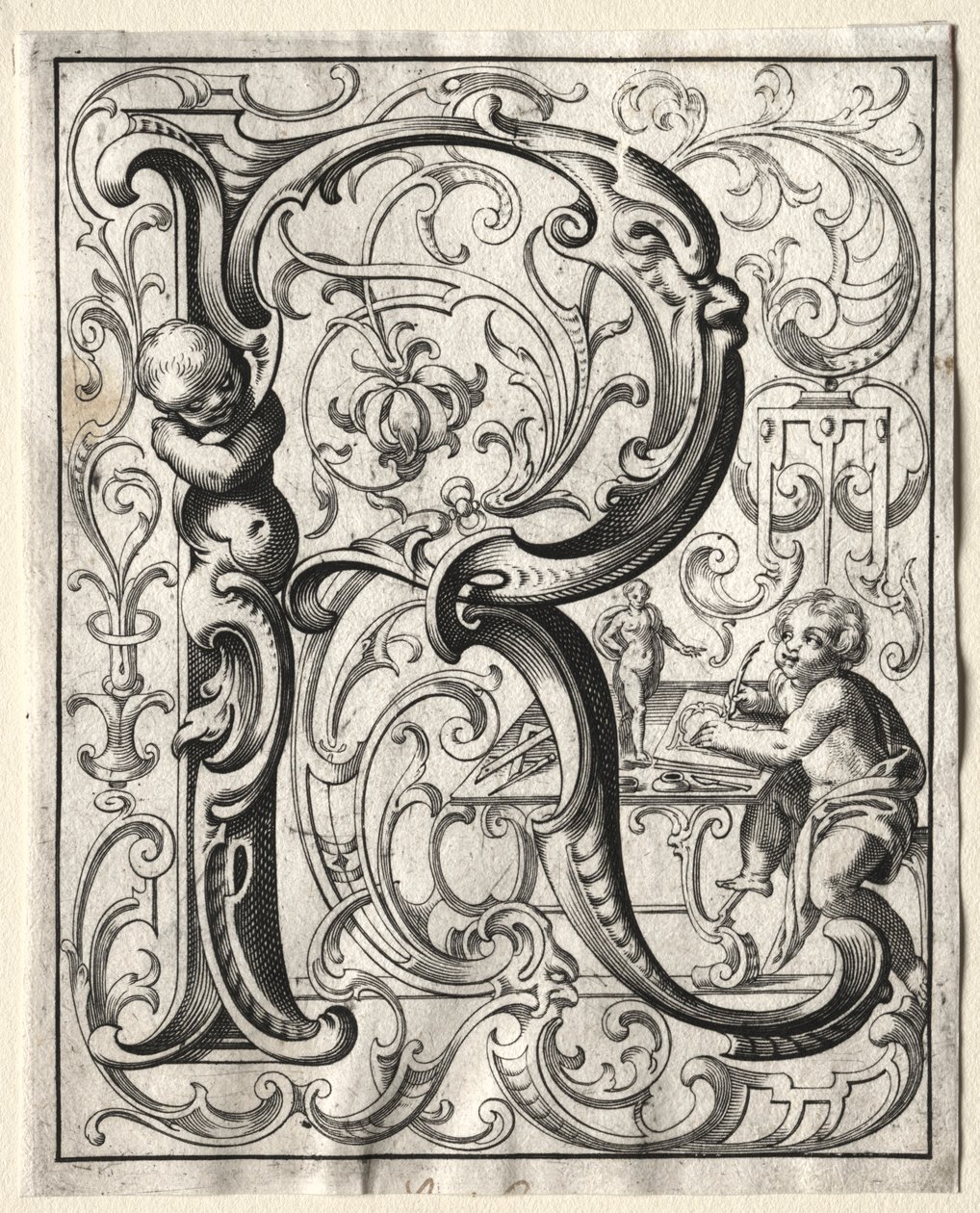 Ny ABC-hæfte: R, 1627. af Lucas Kilian