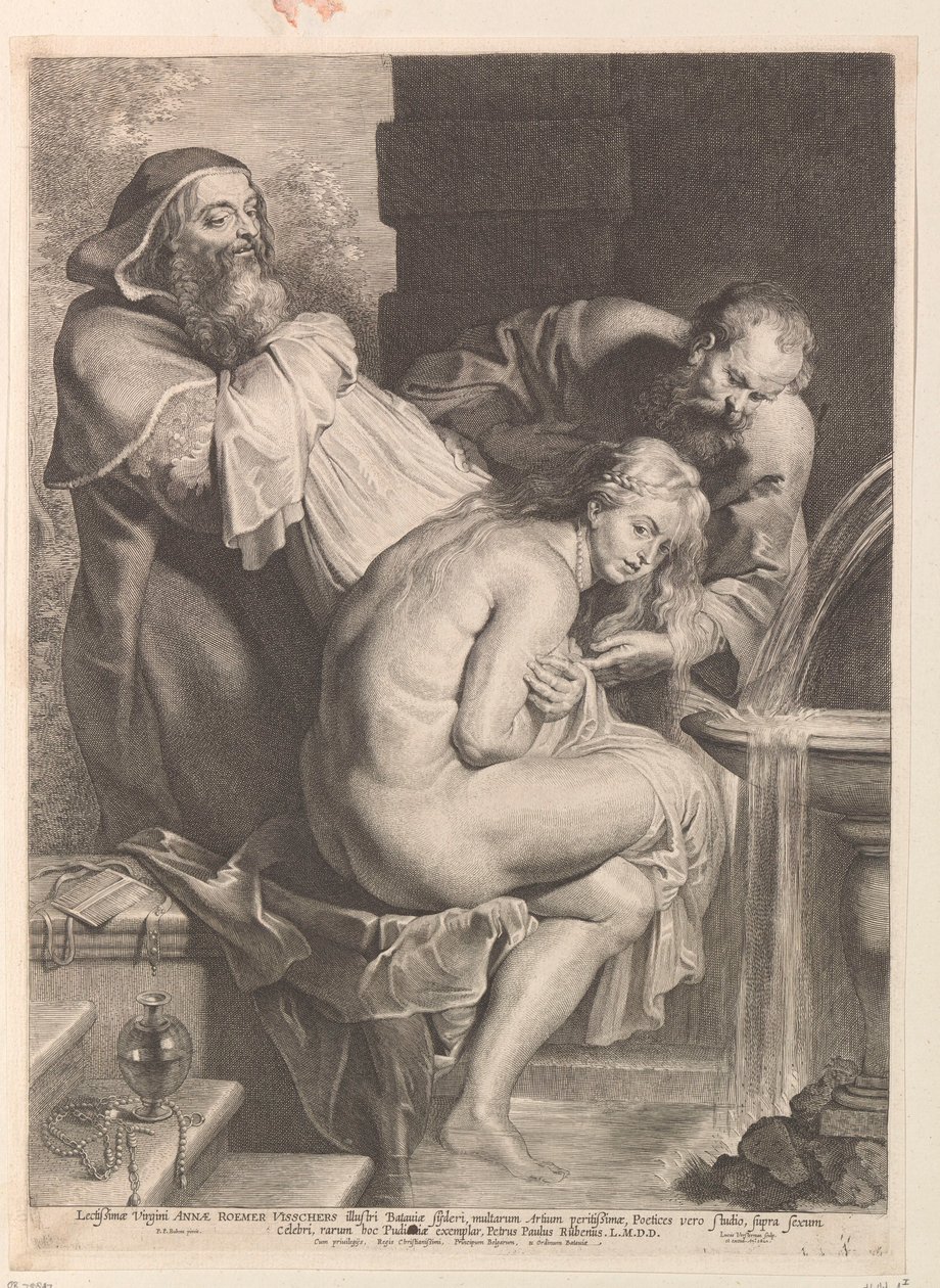 Susanna og de ældste af Lucas Vorsterman (I)