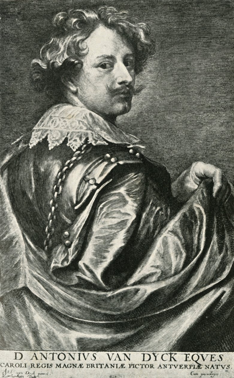 Portræt af Vandyck, 1906. af Lucas Vorsterman