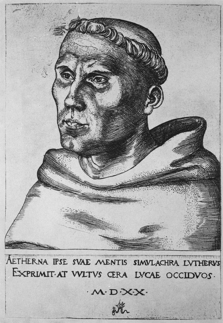 Martin Luther af Lucas the Elder Cranach