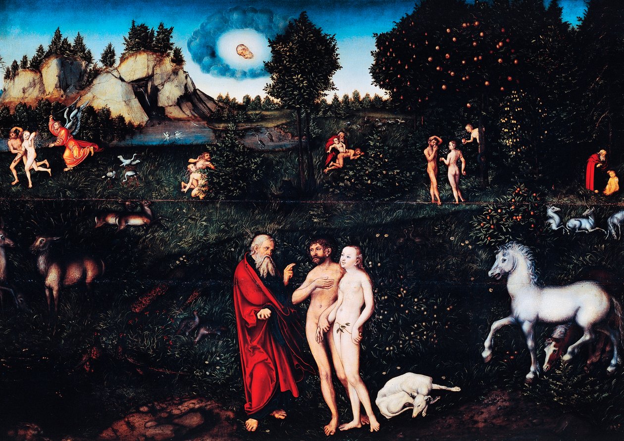 Paradis af Lucas the Elder Cranach