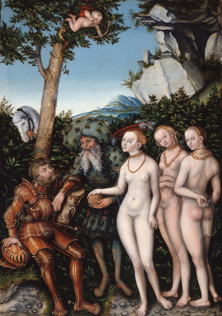 Dommen over Paris af Lucas the Elder Cranach