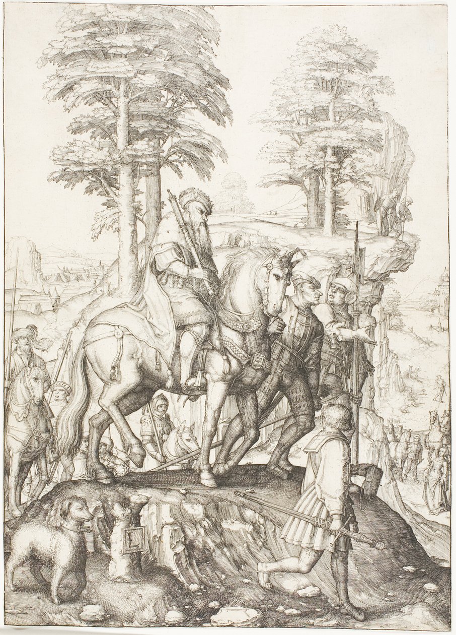 Abigail før David af Lucas van Leyden