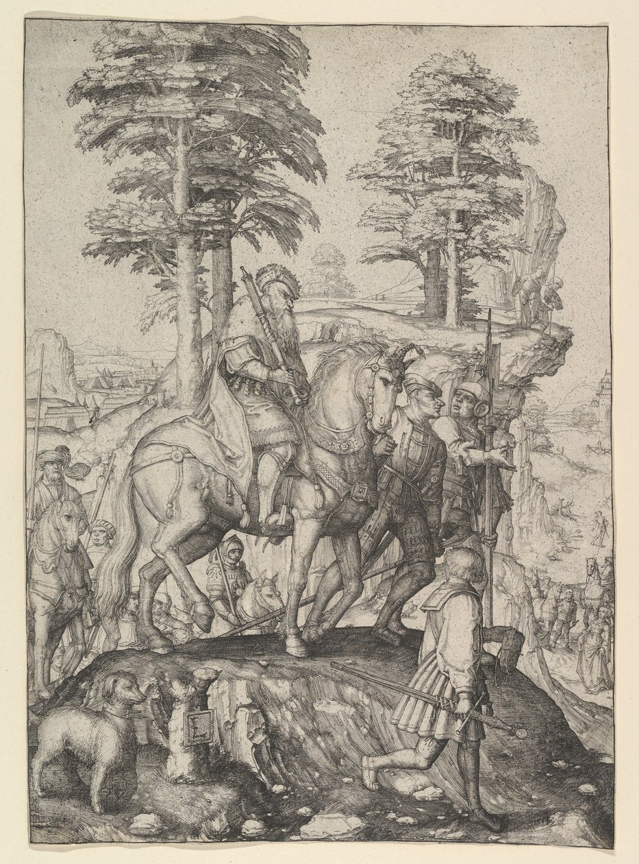 Abigail Før David, ca. 1507. af Lucas van Leyden