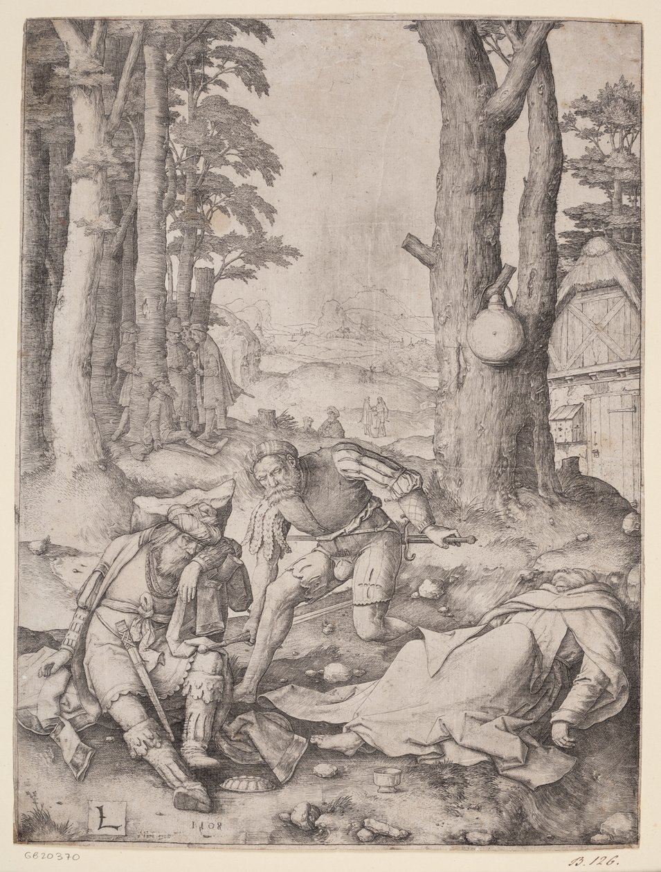 Muhammed og munken Sergius af Lucas van Leyden