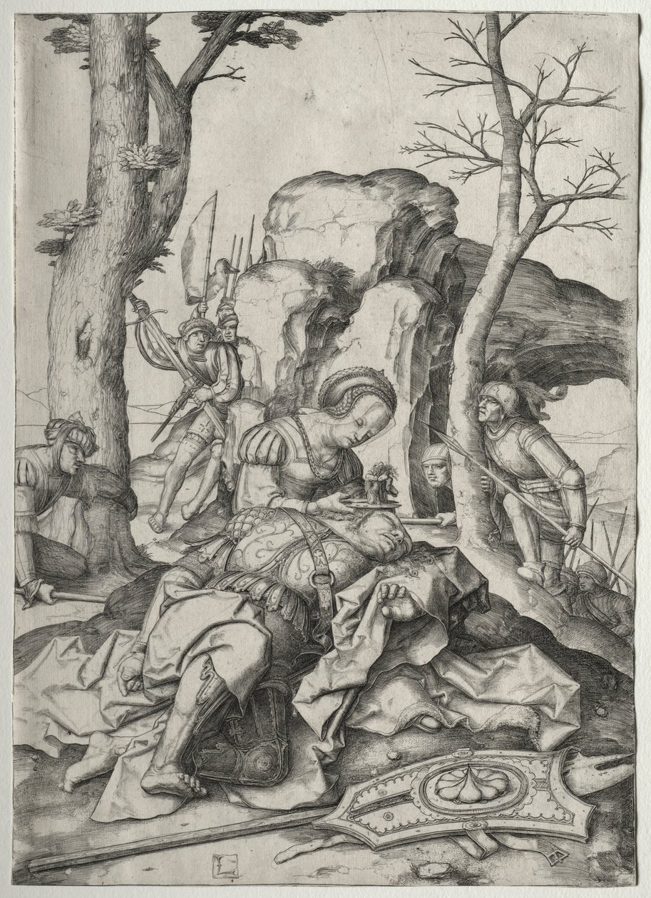 Samson og Delila, ca. 1507. af Lucas van Leyden