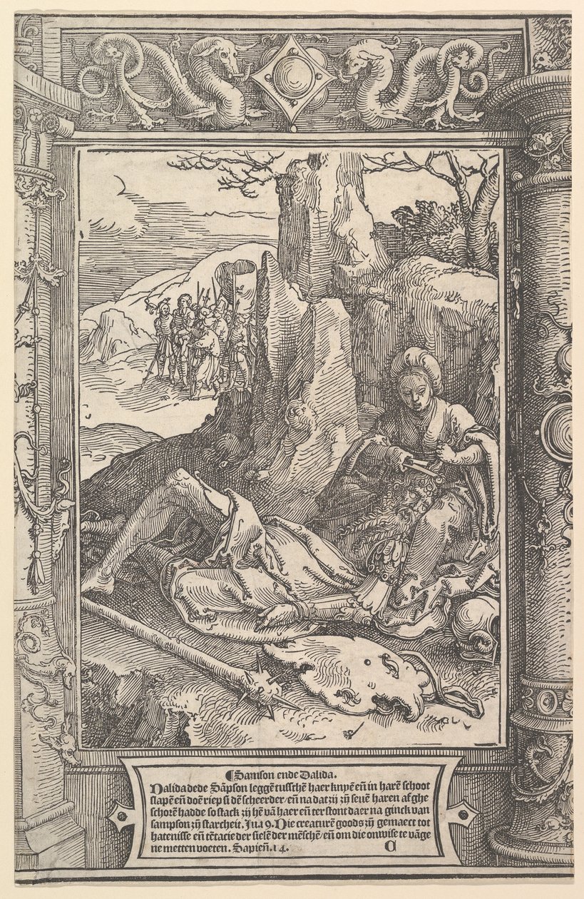 Samson og Delila, ca. 1517. af Lucas van Leyden