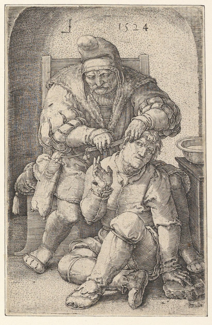 Kirurgen, 1524. af Lucas van Leyden