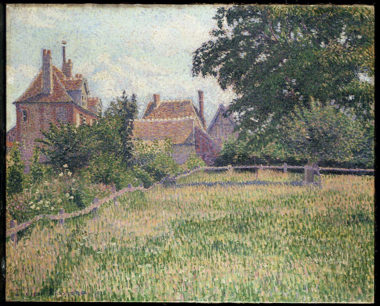 Døves Hus, Éragny, 1886 af Lucien Pissarro