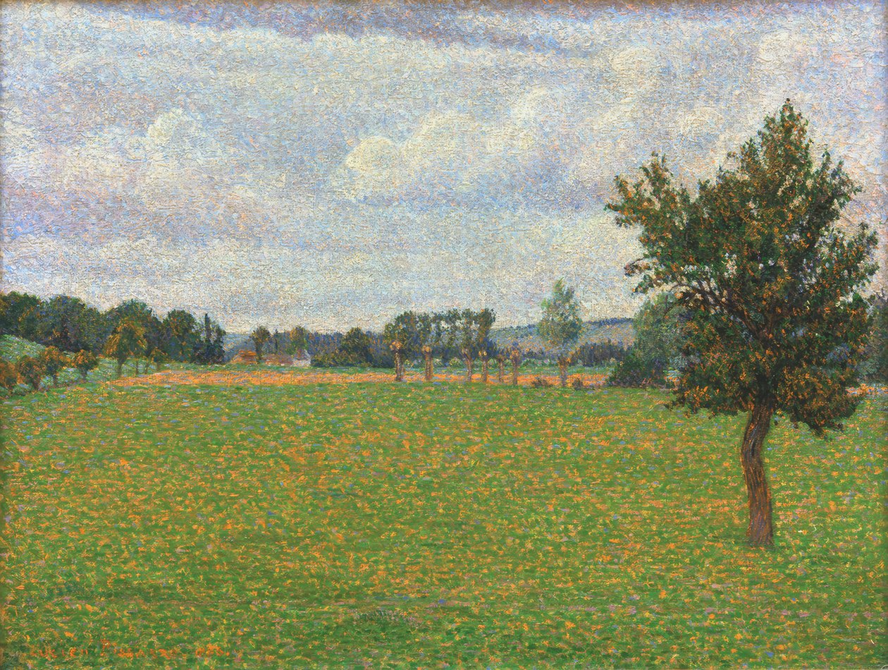Prærien i Tierceville af Lucien Pissarro