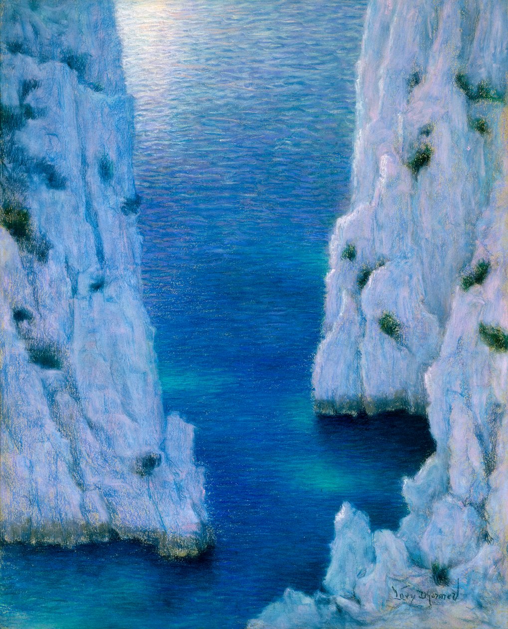 La Calanque, ca. 1936 (pastel på papir) af Lucien Levy Dhurmer