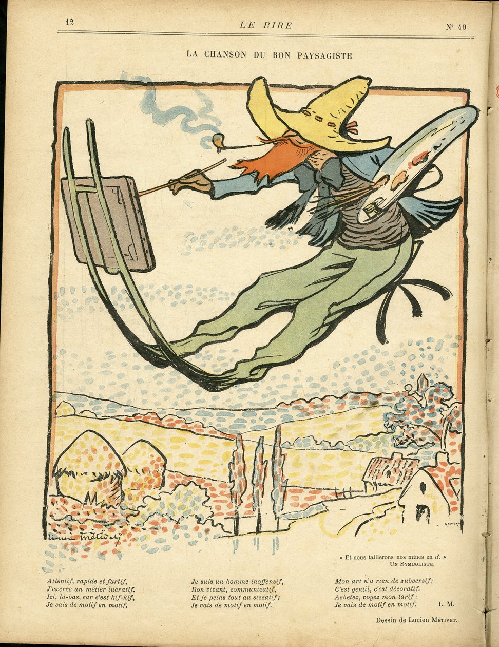 Illustration i Le Rire af Lucien Metivet